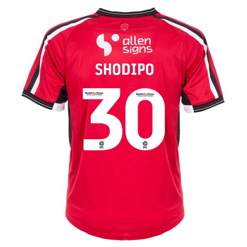 Kandiny Kinder Olamide Shodipo #30 Rot Heimtrikot Trikot 2023/24 T-Shirt