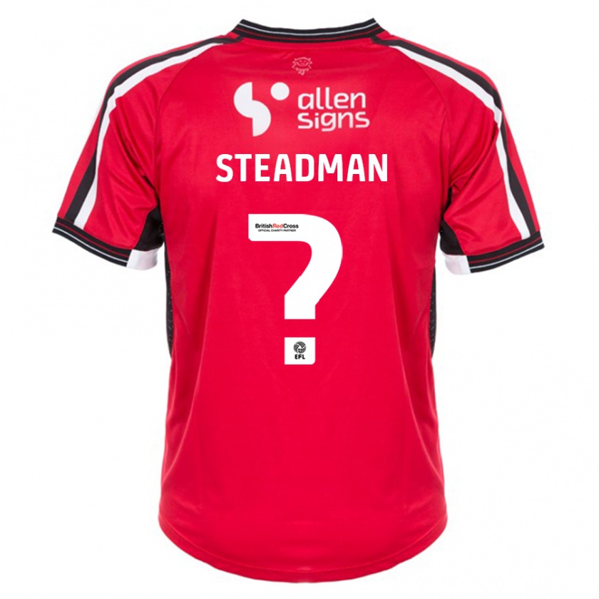 Kandiny Kinder Jodie Steadman #0 Rot Heimtrikot Trikot 2023/24 T-Shirt