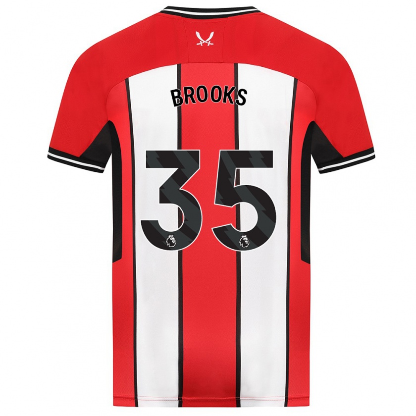 Kandiny Kinder Andre Brooks #35 Rot Heimtrikot Trikot 2023/24 T-Shirt