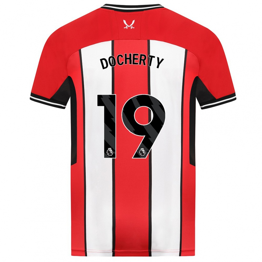 Kandiny Kinder Charley Docherty #19 Rot Heimtrikot Trikot 2023/24 T-Shirt