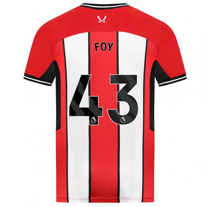 Kandiny Kinder Gus Foy #43 Rot Heimtrikot Trikot 2023/24 T-Shirt