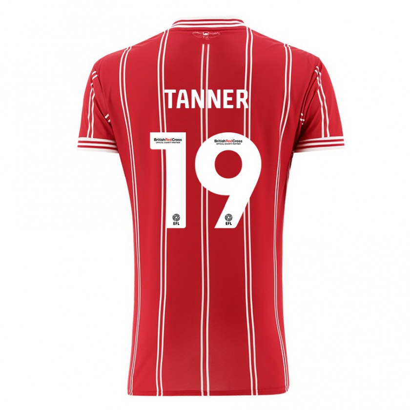 Kandiny Kinder George Tanner #19 Rot Heimtrikot Trikot 2023/24 T-Shirt