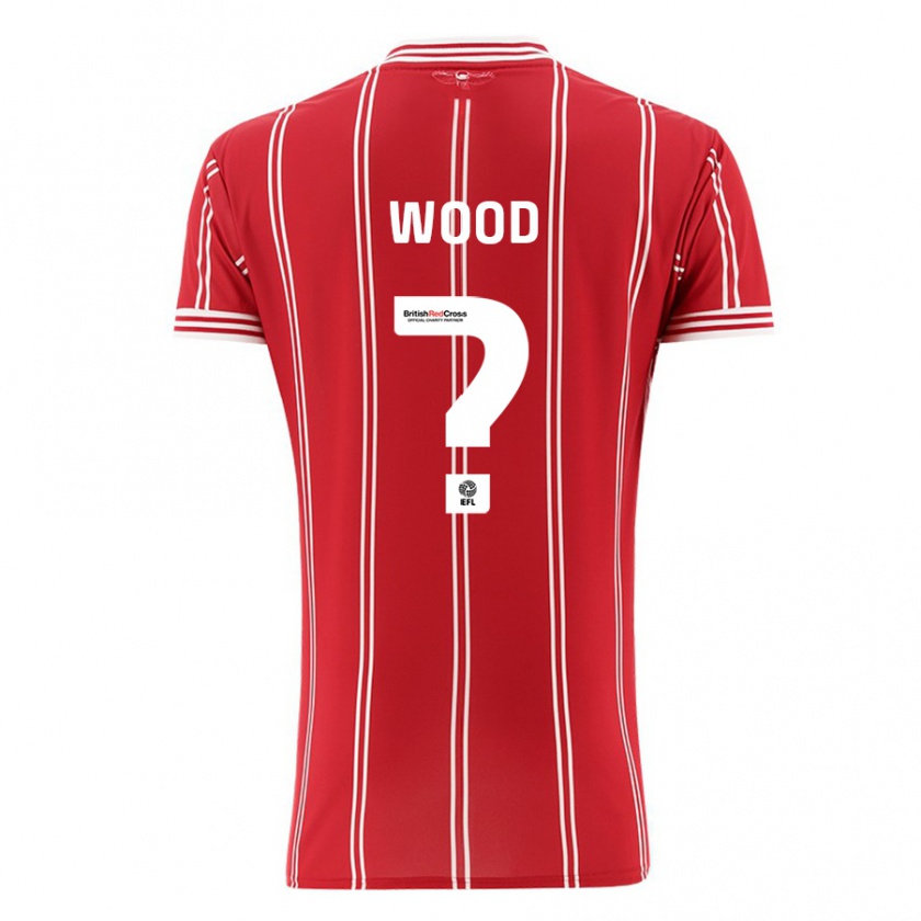 Kandiny Kinder Callum Wood #0 Rot Heimtrikot Trikot 2023/24 T-Shirt