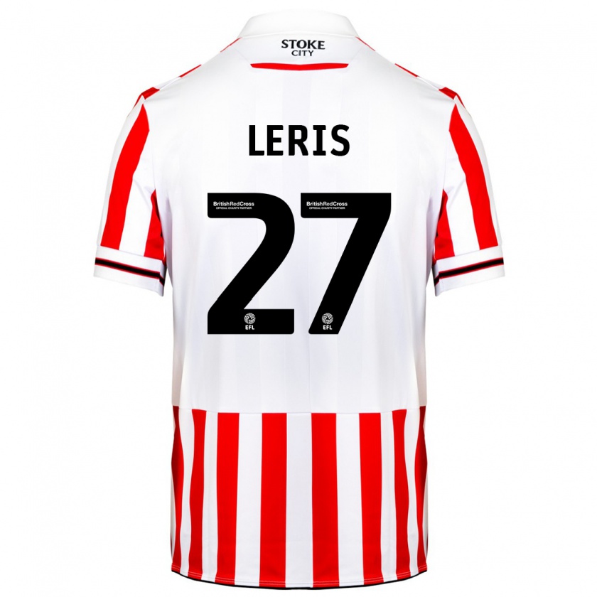 Kandiny Kinder Mehdi Léris #27 Rot-Weiss Heimtrikot Trikot 2023/24 T-Shirt