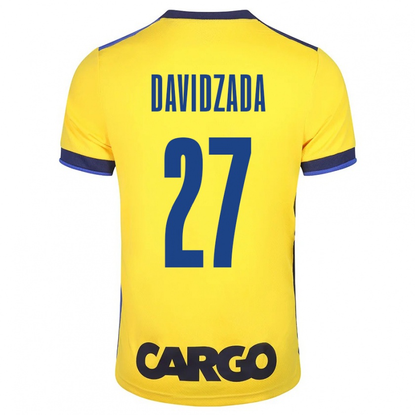 Kandiny Kinder Ofir Davidzada #27 Gelb Heimtrikot Trikot 2023/24 T-Shirt