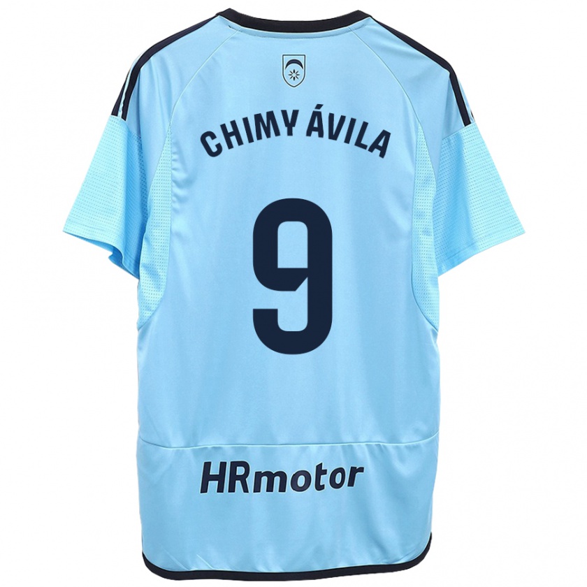 Kandiny Kinder Chimy Ávila #9 Blau Auswärtstrikot Trikot 2023/24 T-Shirt