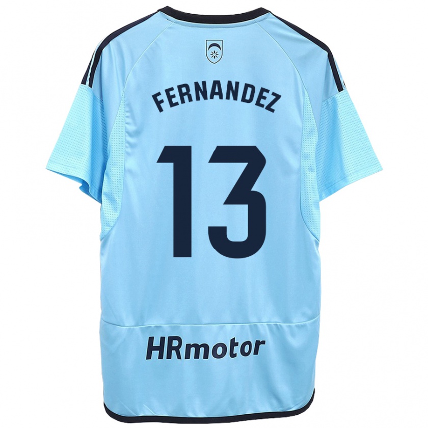 Kandiny Kinder Aitor Fernández #13 Blau Auswärtstrikot Trikot 2023/24 T-Shirt