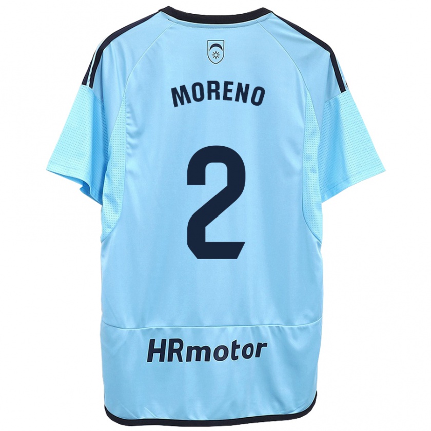 Kandiny Kinder Jorge Moreno #27 Blau Auswärtstrikot Trikot 2023/24 T-Shirt