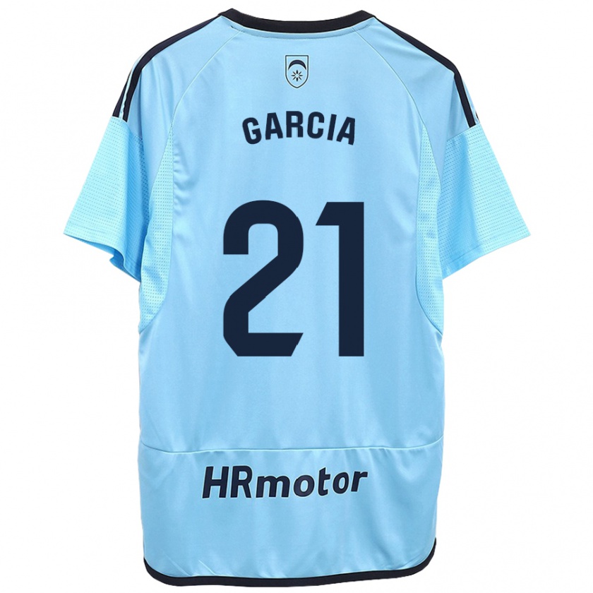 Kandiny Kinder Jon García #21 Blau Auswärtstrikot Trikot 2023/24 T-Shirt