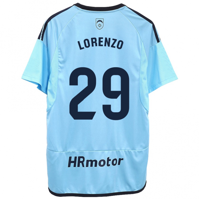 Kandiny Kinder Nowend Lorenzo #29 Blau Auswärtstrikot Trikot 2023/24 T-Shirt