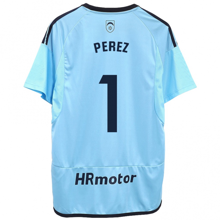 Kandiny Kinder Silvia Pérez Fernández De Romarategui #1 Blau Auswärtstrikot Trikot 2023/24 T-Shirt