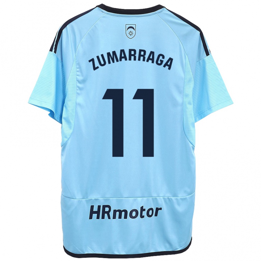 Kandiny Kinder Aitana Zumárraga Garde #11 Blau Auswärtstrikot Trikot 2023/24 T-Shirt