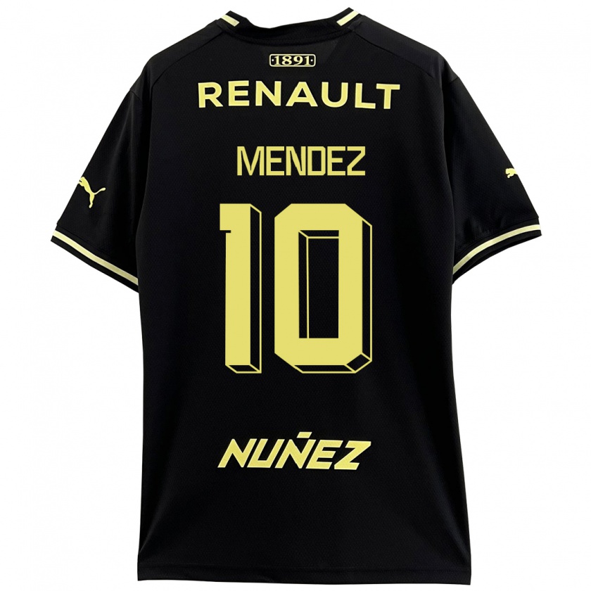 Kandiny Kinder Kevin Méndez #10 Schwarz Auswärtstrikot Trikot 2023/24 T-Shirt