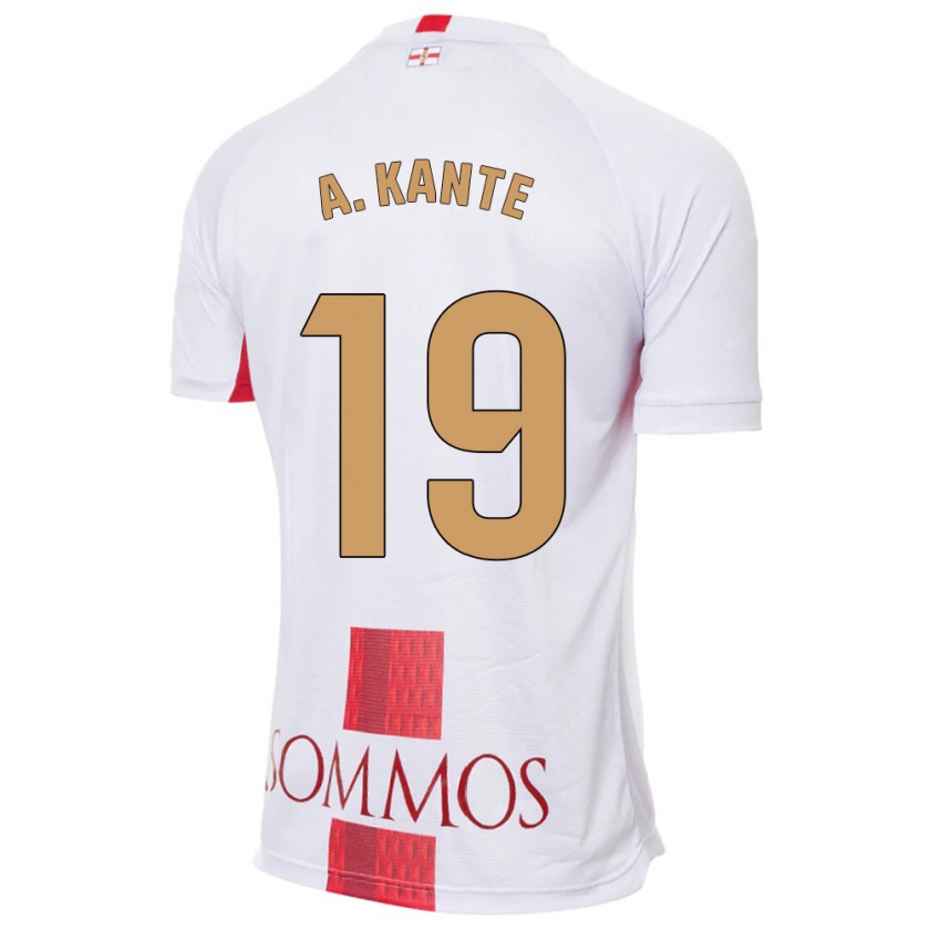 Kandiny Kinder Abou Kanté #19 Weiß Auswärtstrikot Trikot 2023/24 T-Shirt