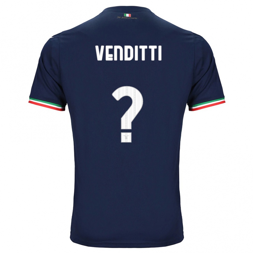 Kandiny Kinder Pietro Venditti #0 Marine Auswärtstrikot Trikot 2023/24 T-Shirt