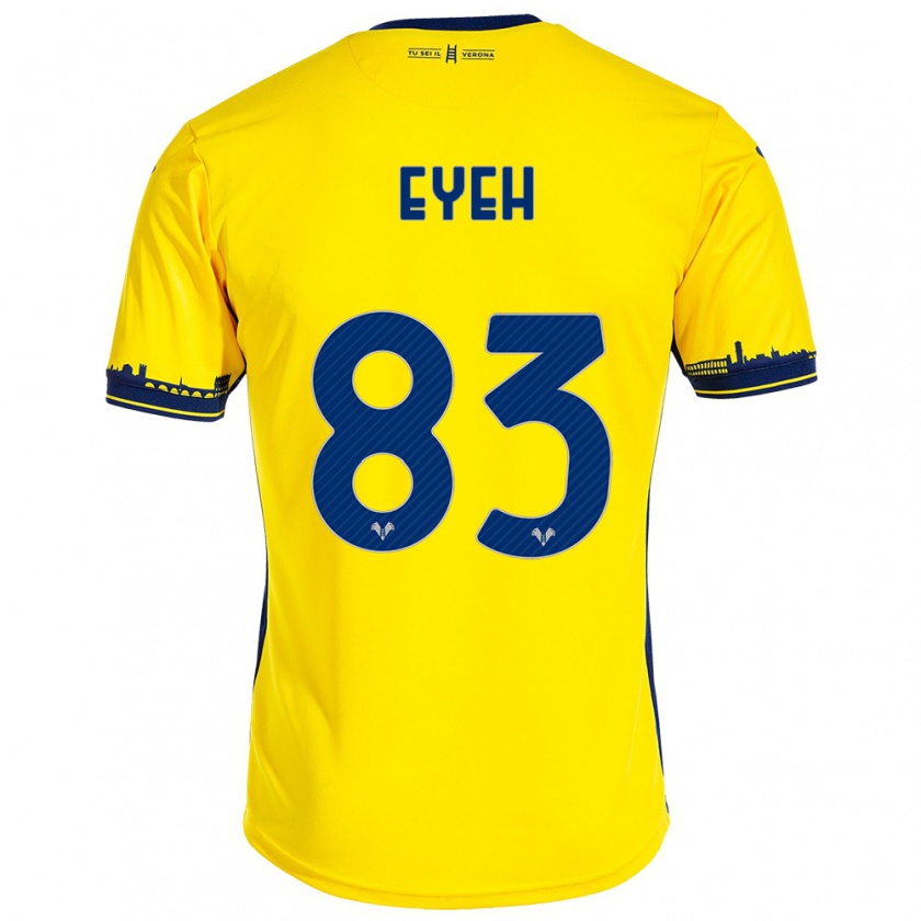 Kandiny Kinder Nicholas Eyeh #83 Gelb Auswärtstrikot Trikot 2023/24 T-Shirt