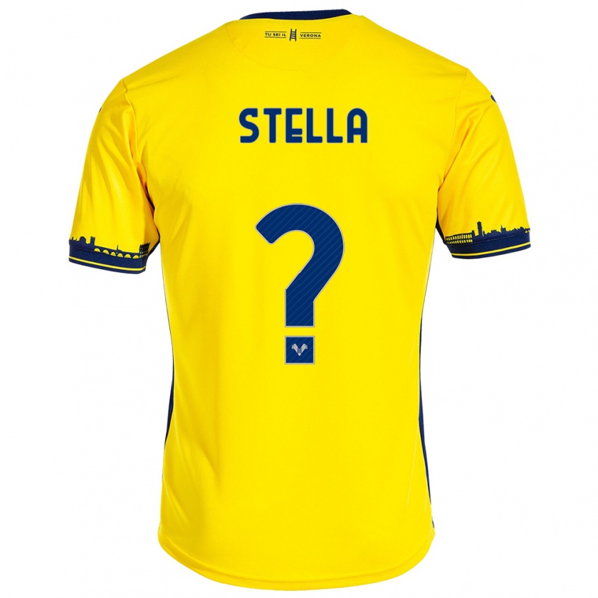 Kandiny Kinder Kevin Stella #0 Gelb Auswärtstrikot Trikot 2023/24 T-Shirt