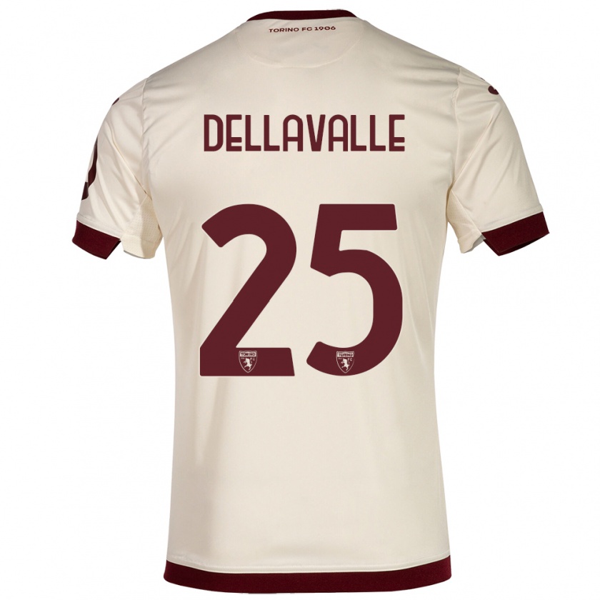 Kandiny Kinder Alessandro Dellavalle #25 Sekt Auswärtstrikot Trikot 2023/24 T-Shirt