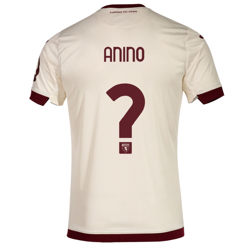 Kandiny Kinder Riccardo Anino #0 Sekt Auswärtstrikot Trikot 2023/24 T-Shirt