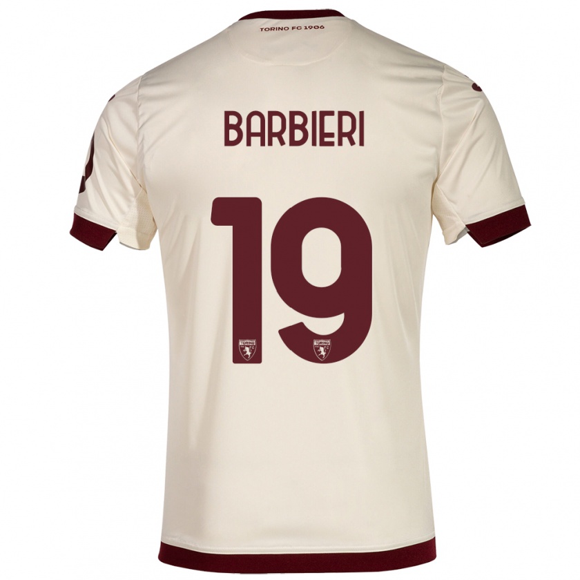 Kandiny Kinder Raffaella Barbieri #19 Sekt Auswärtstrikot Trikot 2023/24 T-Shirt