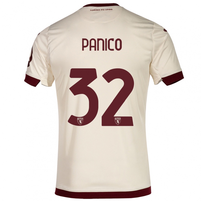 Kandiny Kinder Patrizia Panico #32 Sekt Auswärtstrikot Trikot 2023/24 T-Shirt