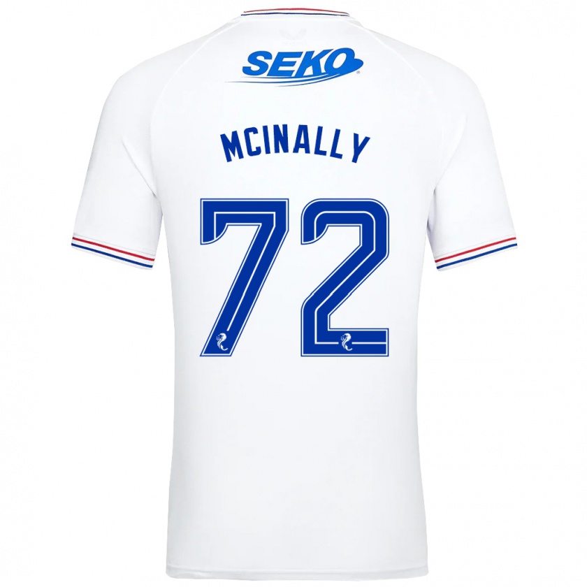 Kandiny Kinder Darren Mcinally #72 Weiß Auswärtstrikot Trikot 2023/24 T-Shirt