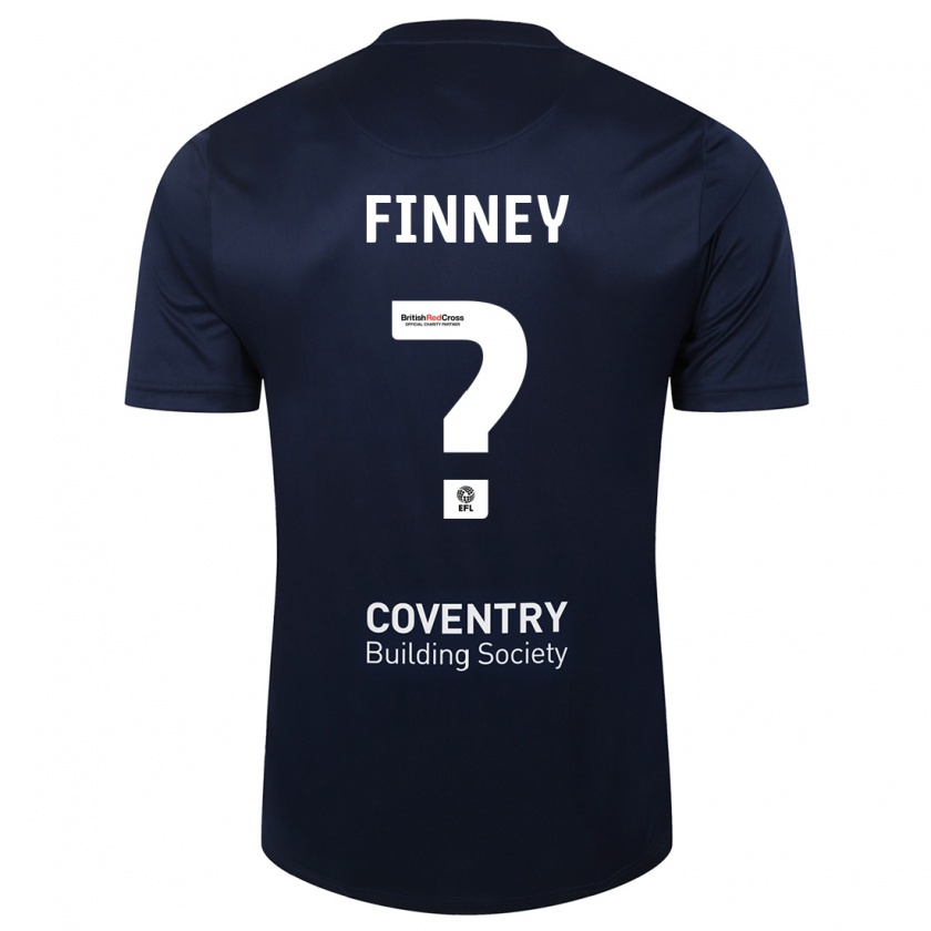 Kandiny Kinder Charlie Finney #0 Rote Marine Auswärtstrikot Trikot 2023/24 T-Shirt