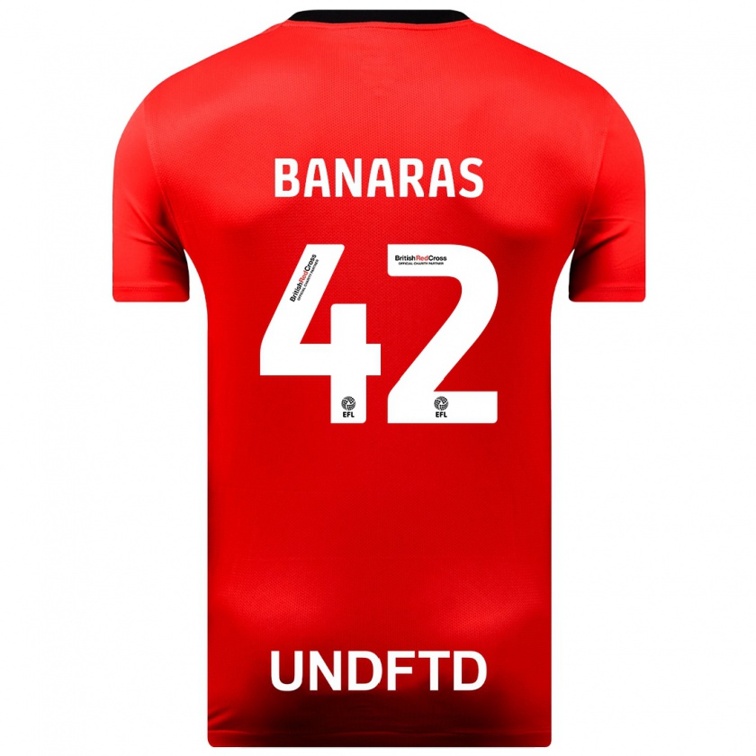 Kandiny Kinder Layla Banaras #42 Rot Auswärtstrikot Trikot 2023/24 T-Shirt