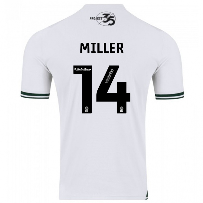 Kandiny Kinder Mickel Miller #14 Weiß Auswärtstrikot Trikot 2023/24 T-Shirt