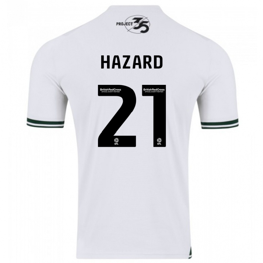 Kandiny Kinder Conor Hazard #21 Weiß Auswärtstrikot Trikot 2023/24 T-Shirt