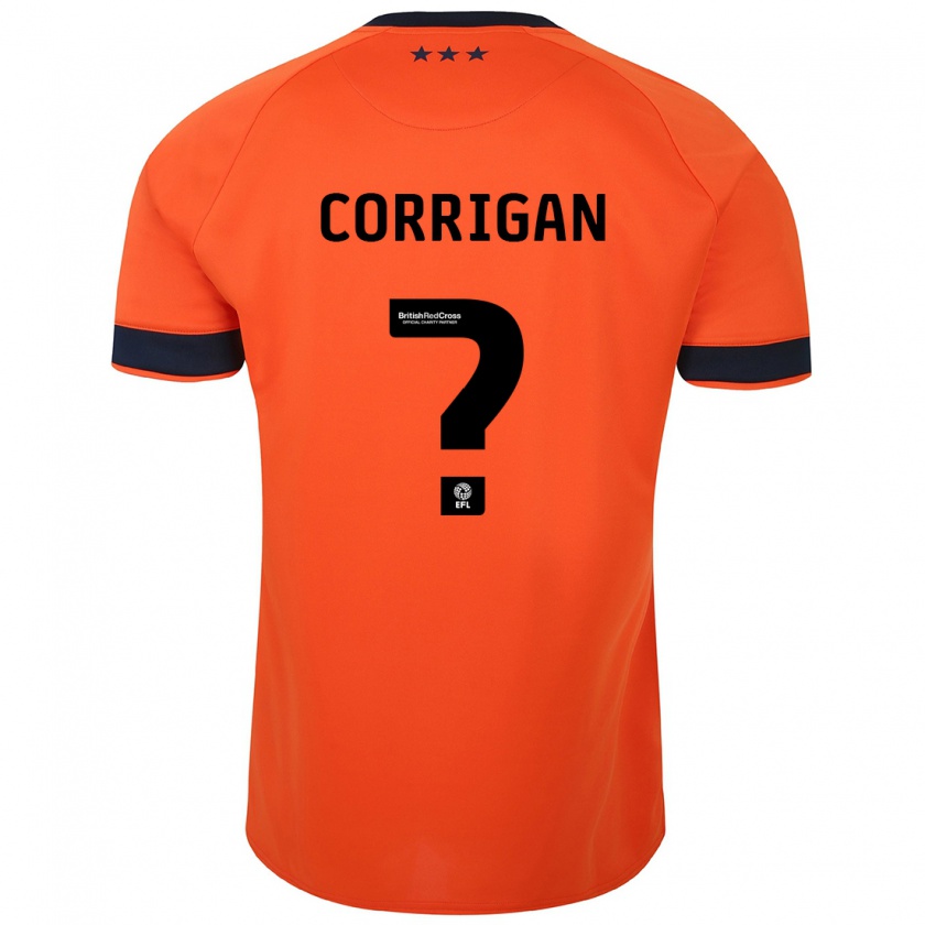 Kandiny Kinder Finlay Corrigan #0 Orangefarben Auswärtstrikot Trikot 2023/24 T-Shirt