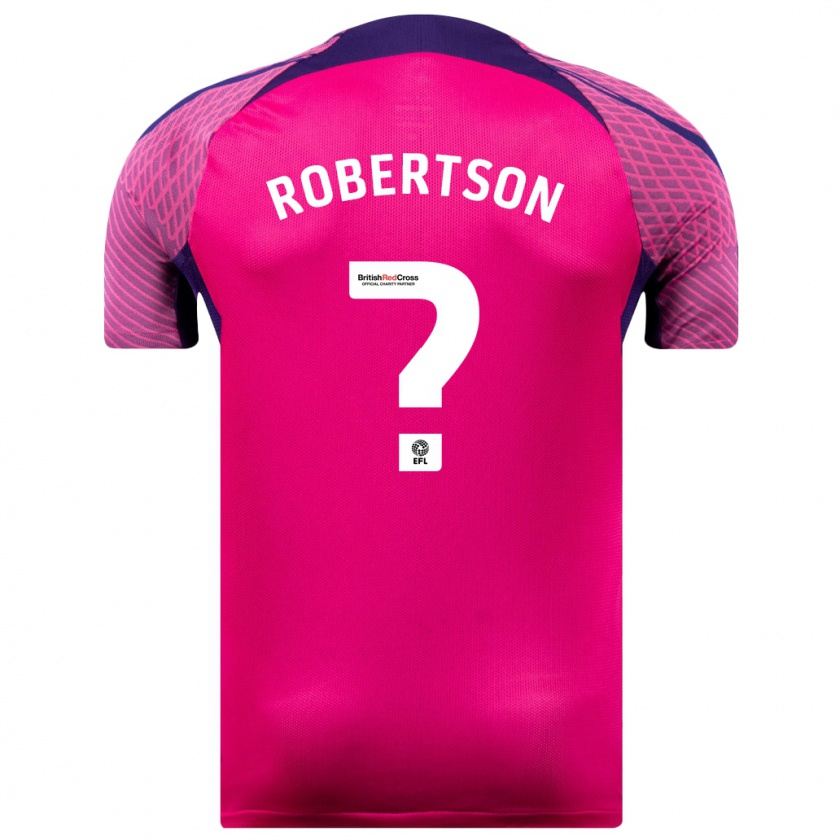 Kandiny Kinder Josh Robertson #0 Lila Auswärtstrikot Trikot 2023/24 T-Shirt