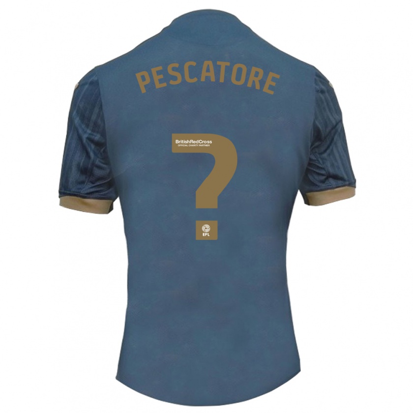 Kandiny Kinder Josh Pescatore #0 Dunkles Blaugrün Auswärtstrikot Trikot 2023/24 T-Shirt