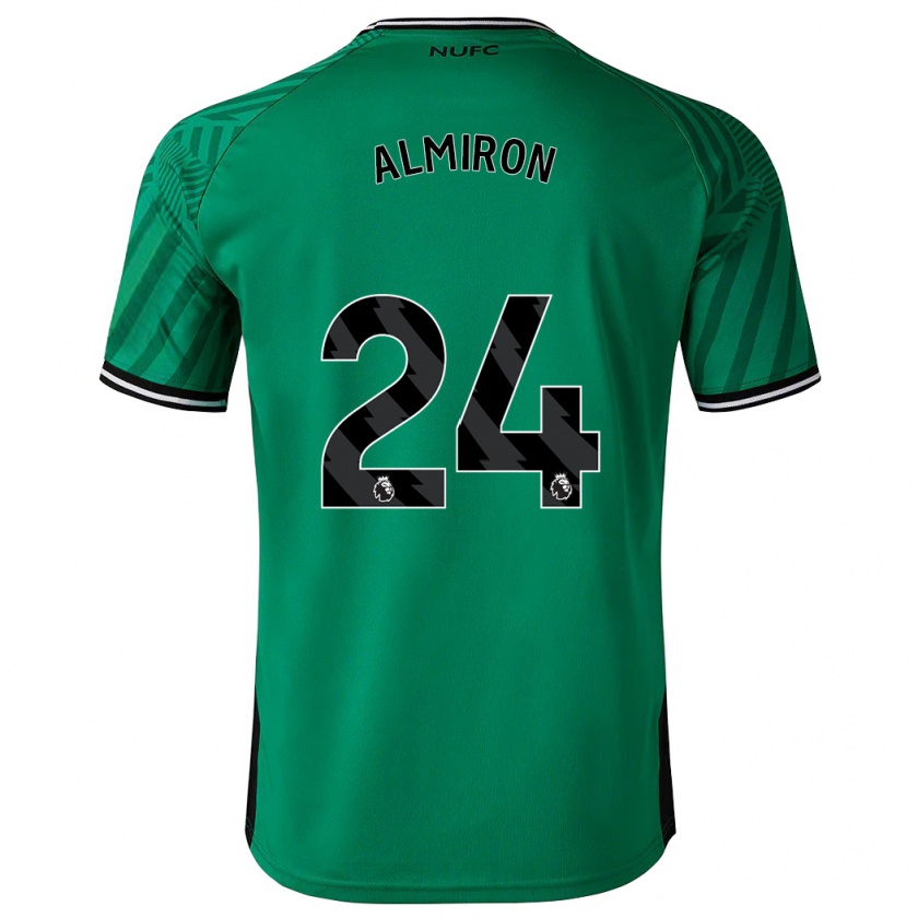 Kandiny Kinder Miguel Almirón #24 Grün Auswärtstrikot Trikot 2023/24 T-Shirt