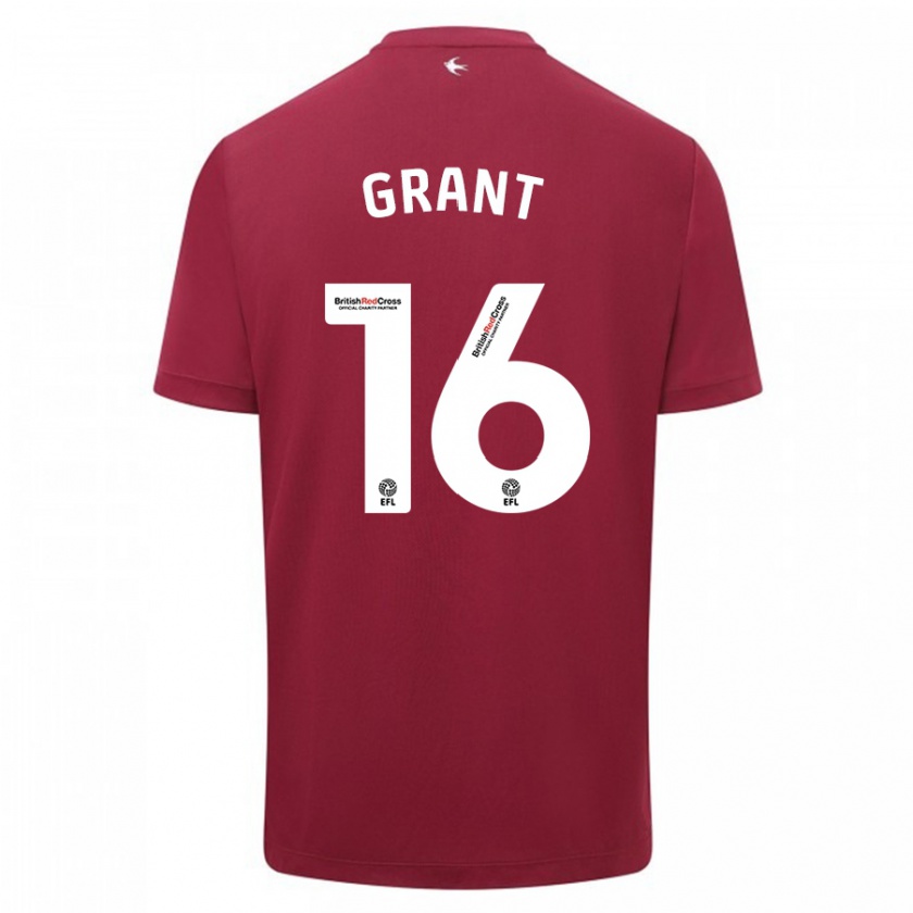 Kandiny Kinder Karlan Grant #16 Rot Auswärtstrikot Trikot 2023/24 T-Shirt