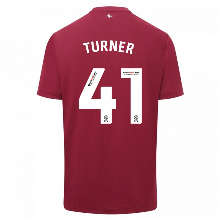 Kandiny Kinder Matthew Turner #41 Rot Auswärtstrikot Trikot 2023/24 T-Shirt