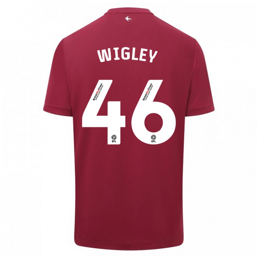 Kandiny Kinder Morgan Wigley #46 Rot Auswärtstrikot Trikot 2023/24 T-Shirt