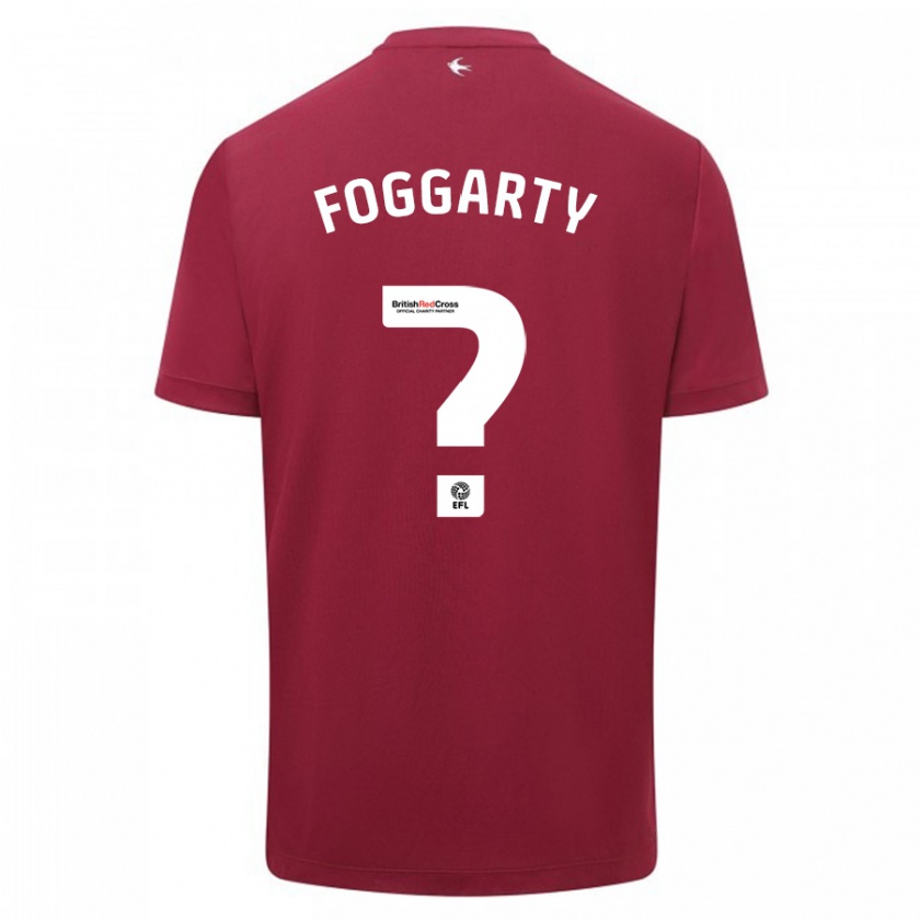 Kandiny Kinder Corey Foggarty #0 Rot Auswärtstrikot Trikot 2023/24 T-Shirt