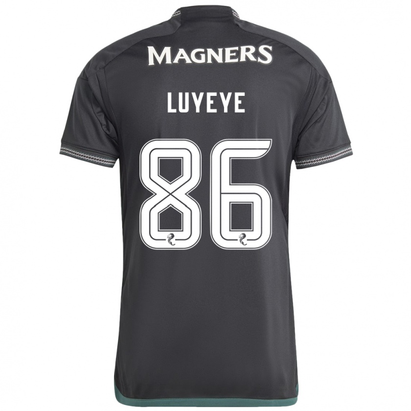 Kandiny Kinder Benny-Jackson Luyeye #86 Schwarz Auswärtstrikot Trikot 2023/24 T-Shirt