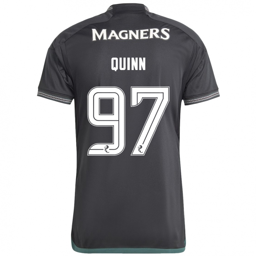 Kandiny Kinder Ben Quinn #97 Schwarz Auswärtstrikot Trikot 2023/24 T-Shirt