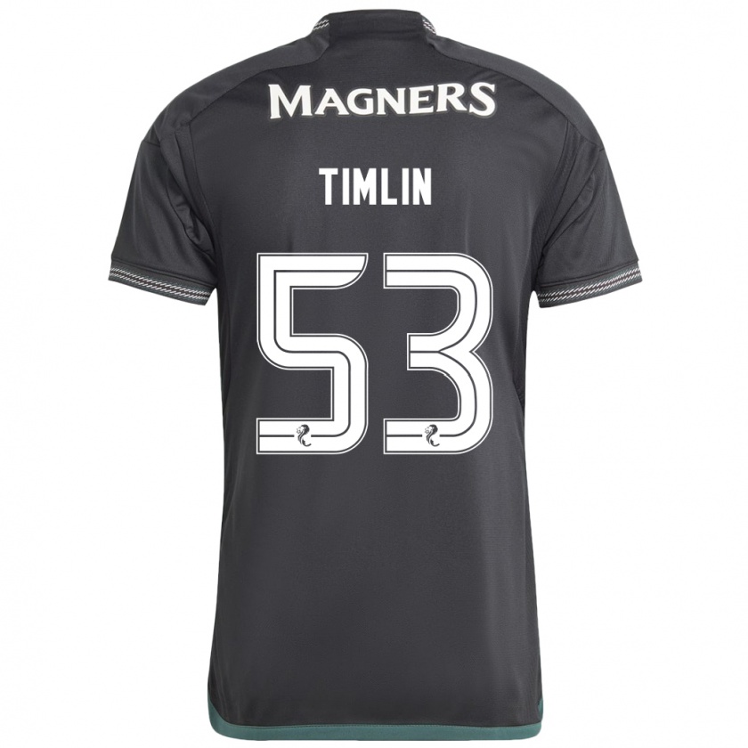 Kandiny Kinder Sophie Timlin #53 Schwarz Auswärtstrikot Trikot 2023/24 T-Shirt