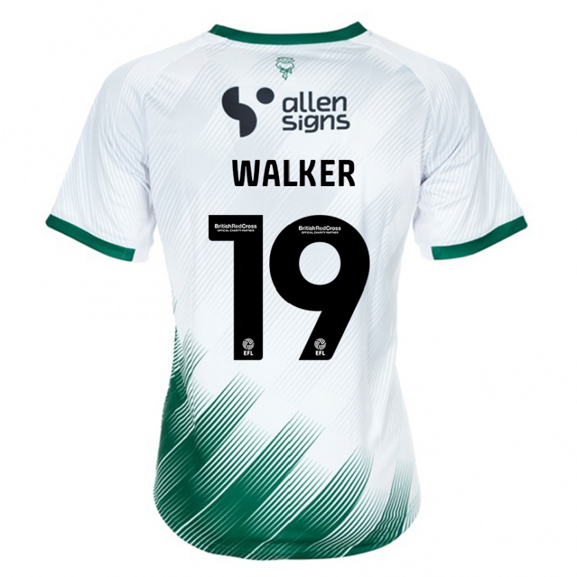 Kandiny Kinder Tyler Walker #19 Weiß Auswärtstrikot Trikot 2023/24 T-Shirt