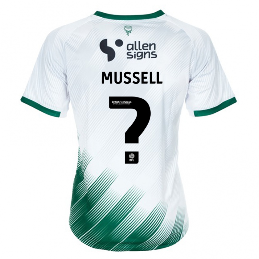 Kandiny Kinder Theo Mussell #0 Weiß Auswärtstrikot Trikot 2023/24 T-Shirt