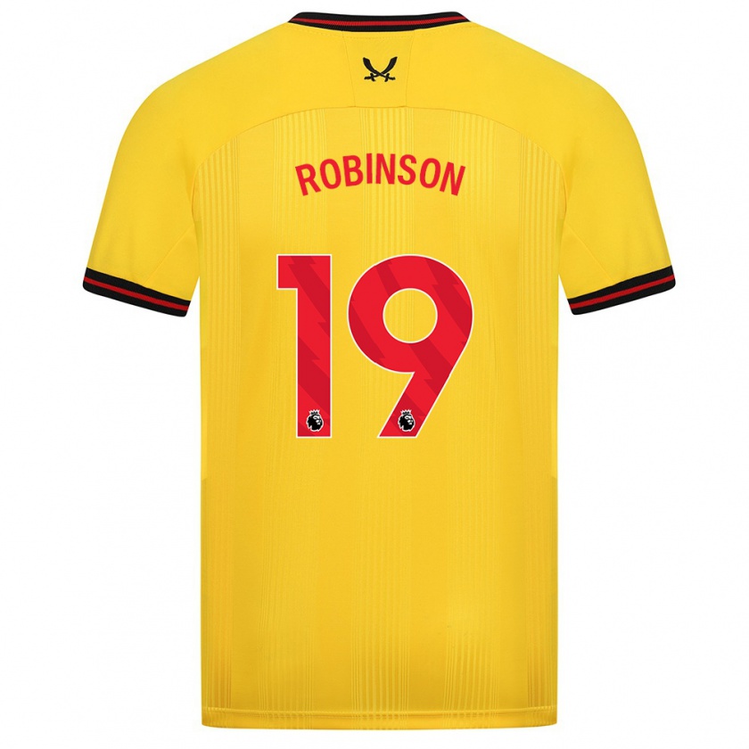 Kandiny Kinder Jack Robinson #19 Gelb Auswärtstrikot Trikot 2023/24 T-Shirt