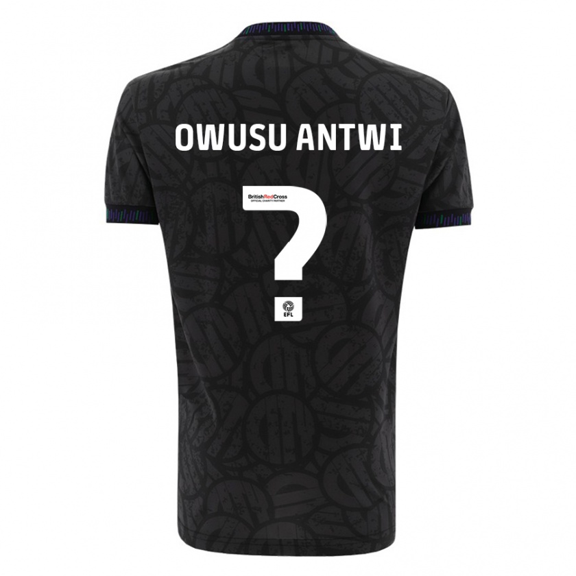 Kandiny Kinder Filbert Owusu-Antwi #0 Schwarz Auswärtstrikot Trikot 2023/24 T-Shirt