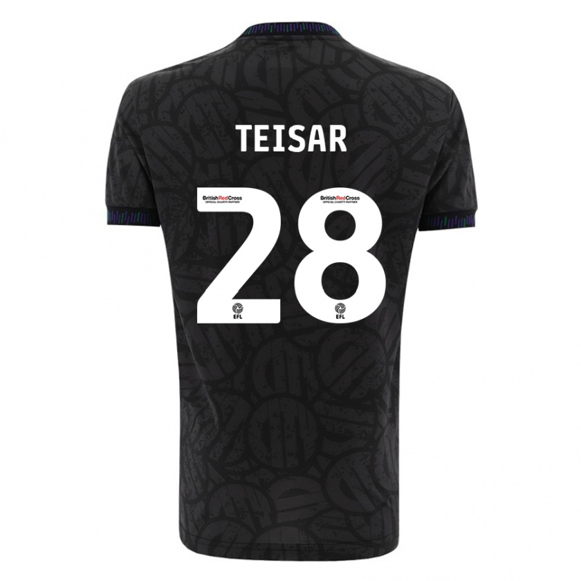 Kandiny Kinder Tianna Teisar #28 Schwarz Auswärtstrikot Trikot 2023/24 T-Shirt