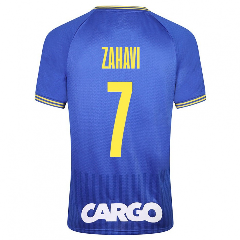 Kandiny Kinder Eran Zahavi #7 Blau Auswärtstrikot Trikot 2023/24 T-Shirt