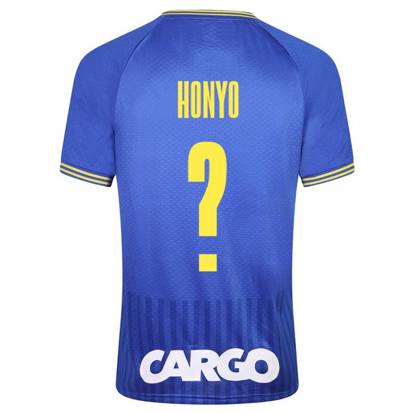 Kandiny Kinder Yoav Honyo #0 Blau Auswärtstrikot Trikot 2023/24 T-Shirt