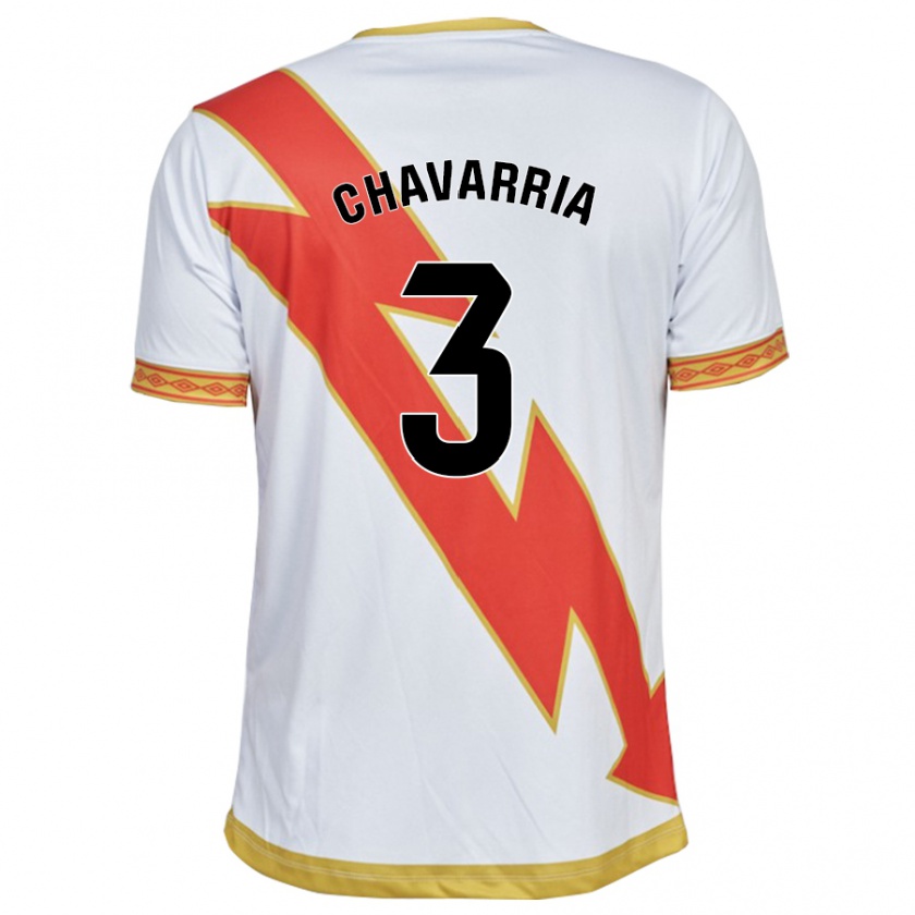 Kandiny Herren Pep Chavarría #3 Weiß Heimtrikot Trikot 2023/24 T-Shirt