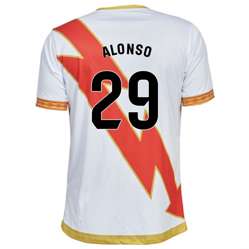 Kandiny Herren Sergio Alonso #29 Weiß Heimtrikot Trikot 2023/24 T-Shirt